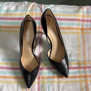 Nine West Black Pointed-Toe D'Orsay Pumps
